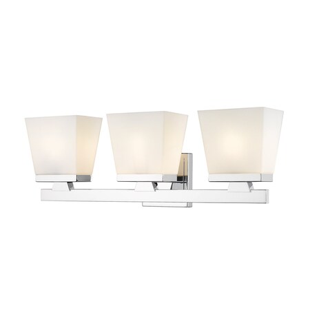 Z-Lite Astor 3 Light Vanity, Chrome & Etched Opal 1937-3V-CH